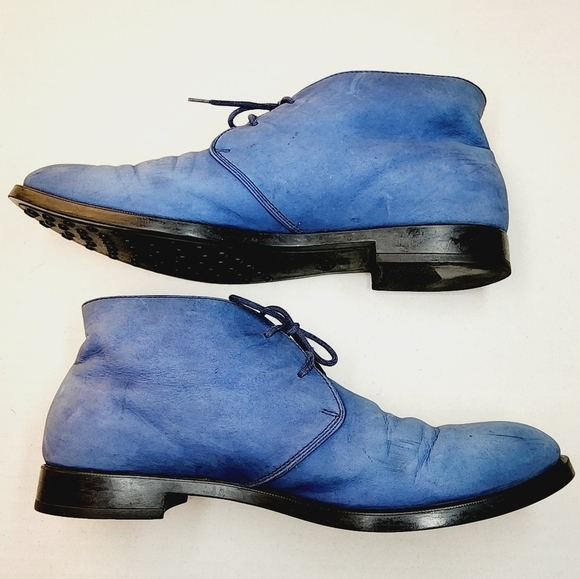 🌸 Tod's‎ | Blue Suede Boots, size 38 - Picture 1 of 9